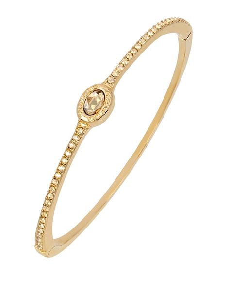 coach signature logo hinged bangle